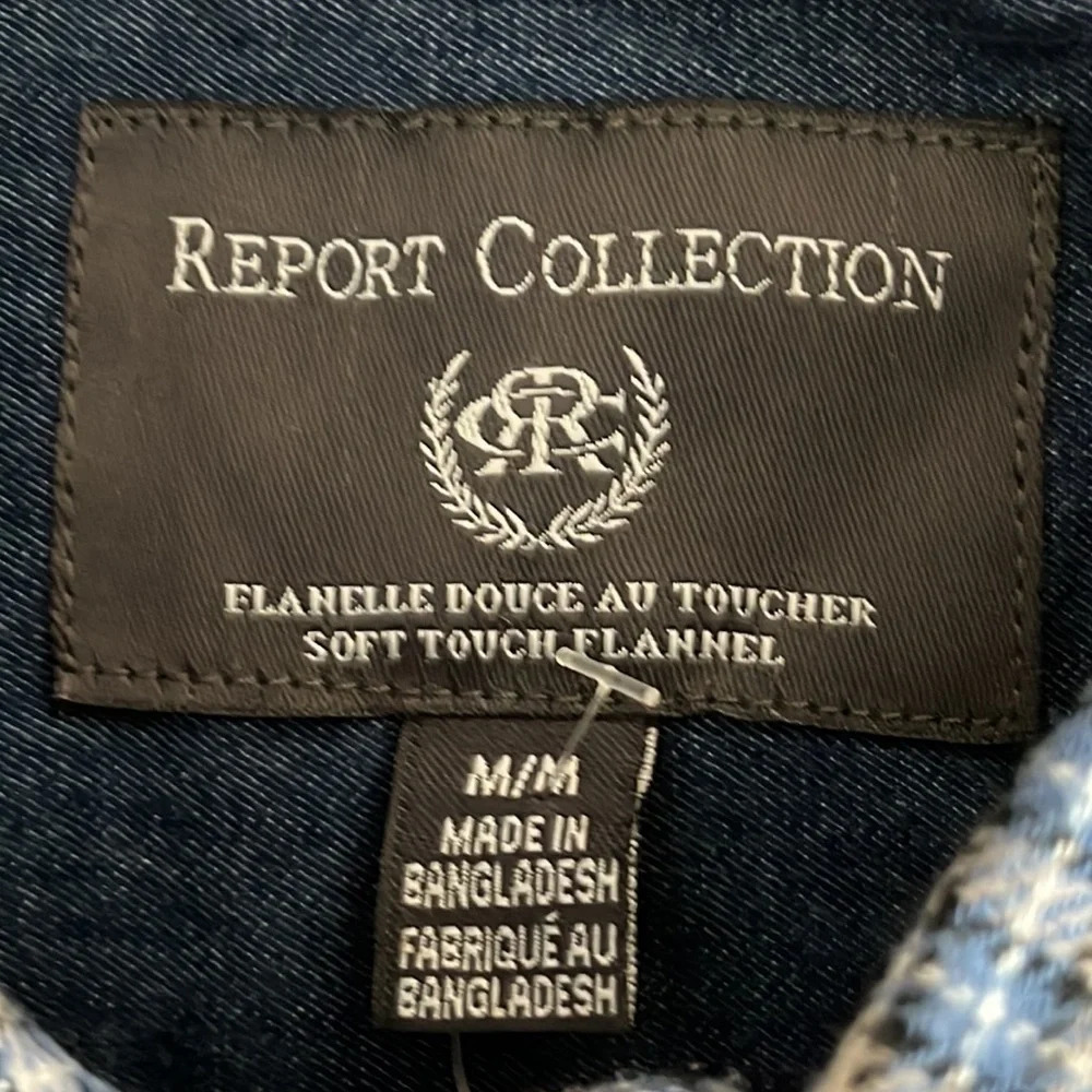 Report Collection Soft Touch Flannel Button Down … - image 4